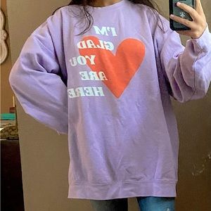 Olivelynn oversized crew neck